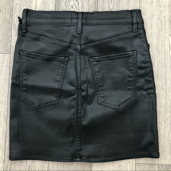 AGOLDE Lydia 5 Pocket Leatherette Skirt - Picture 2 of 4